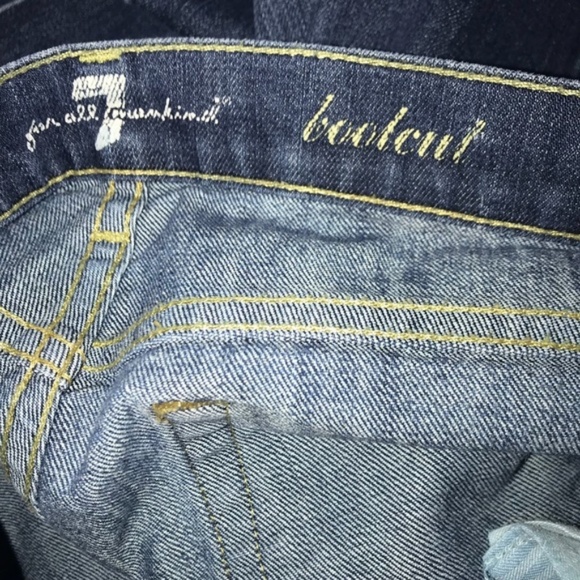 4302 7FAM 7 For All Mankind Boot Cut Jeans Size 24 - Picture 6 of 7